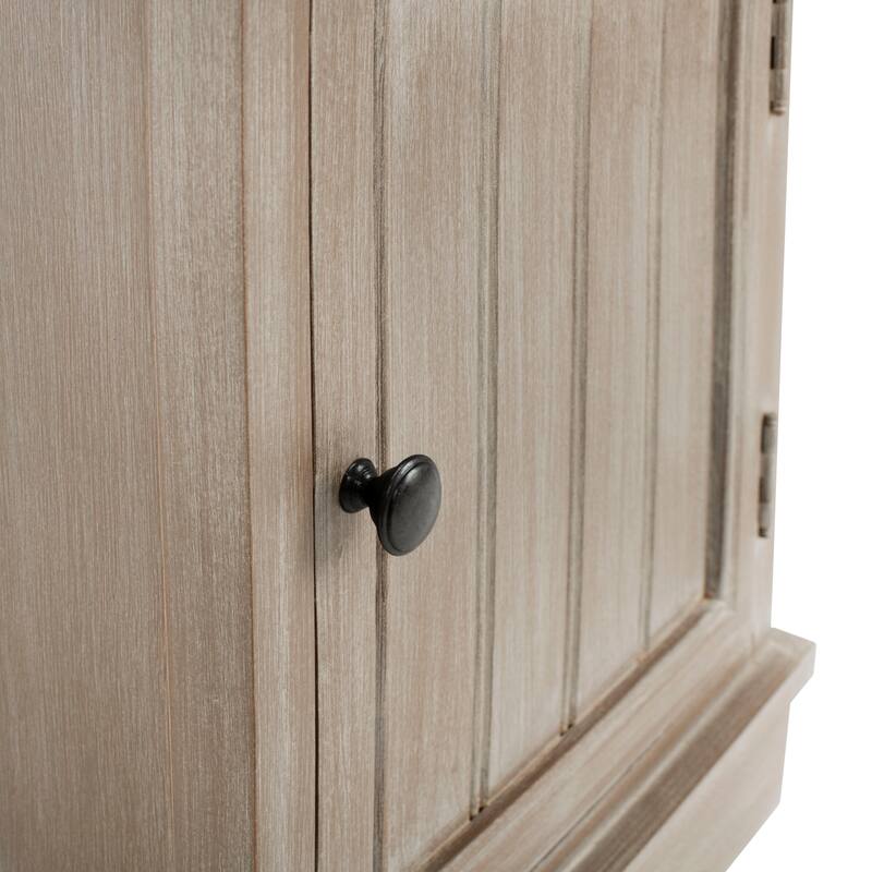 SAFAVIEH Golda Distressed Black Storage Cabinet - 15.9" x 11.8" x 35" - 16Wx12Dx35H