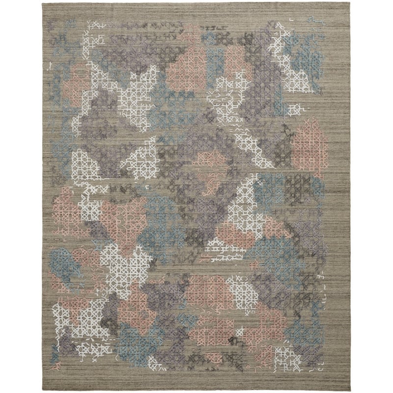 Xuna Distressed Abstract Woven Area Rug By HomeRoots - 180