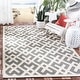 preview thumbnail 18 of 175, SAFAVIEH Courtyard Marita Indoor/ Outdoor Waterproof Patio Backyard Rug 2'7" x 5' - Grey/Bone