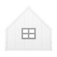 preview thumbnail 18 of 21, Full Size Wood House Bed with Window and Fence,