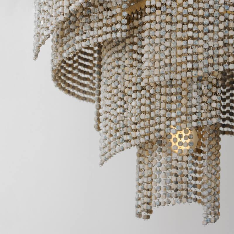 Maxim 22467WWD Fontaine 7 Light 24" Wide Beaded Abstract Chandelier