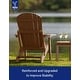 preview thumbnail 29 of 78, WINSOON All Weather HIPS Folding Adirondack Chair with Ottoman, 5-Gear Adjustable Backrest and Retractable Ottoman Set of 4