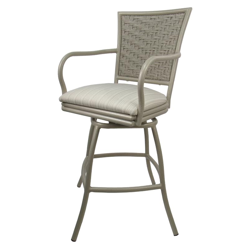Outdoor/Indoor Metal Pub Set - Erin 30" Swivel Bar Stools - 30" Seat Bar Height