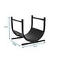 preview thumbnail 7 of 6, U-Shaped Firewood Log Rack Holder Black