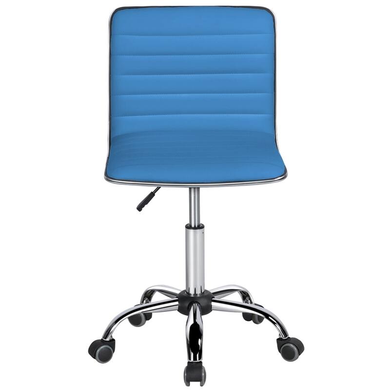 Yaheetech Foam Task Chair with Swivel and Faux Leather Office Chair