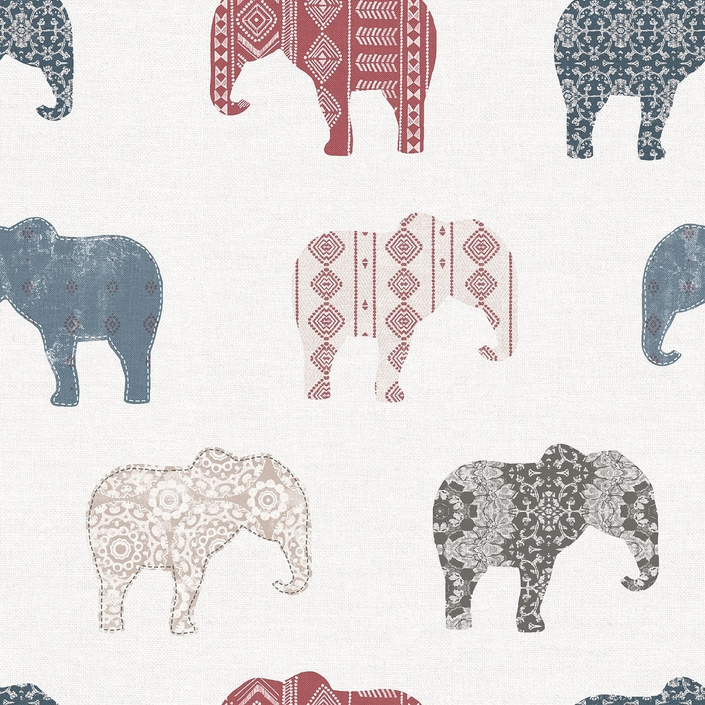 Galerie Wallcoverings Just 4 Kids 2 Elephants Motif Non-woven Matte Wallpaper Roll