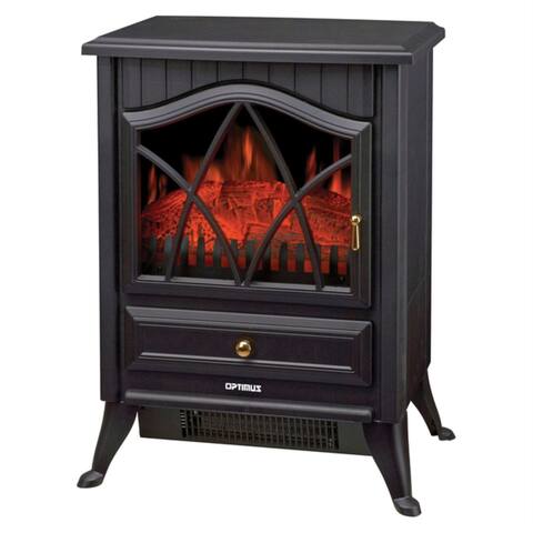 H-9310 H-9310 2-Setting 1,500-Watt-Max Flame-Effect Fireplace Electric Heater - Black