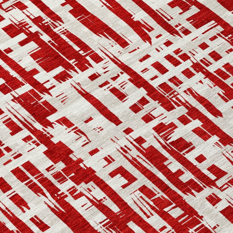 HomeRoots Abstract Transitional Rectangle Outdoor Rug