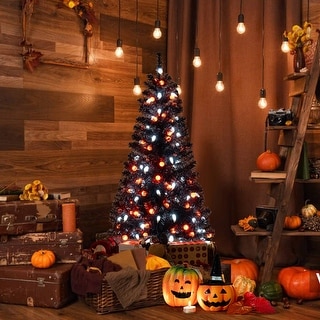 4.5 Ft Artificial Halloween Tree with 6 Lighting Modes and 5 Musics