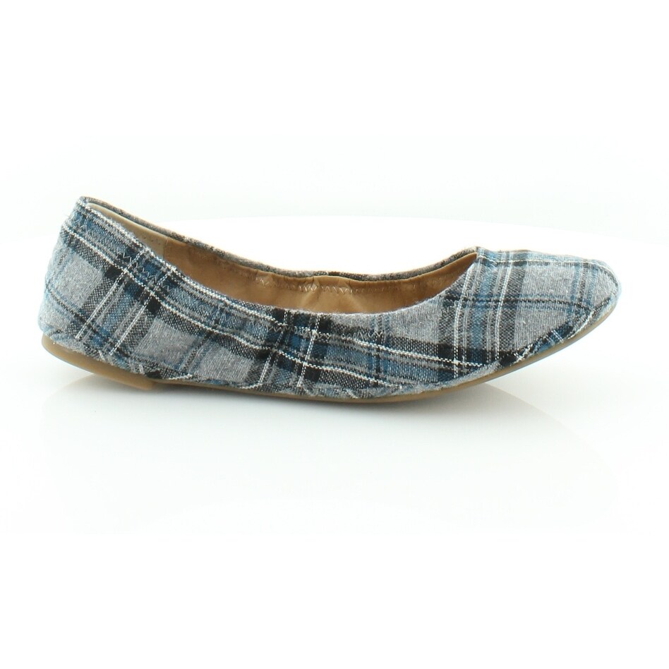 plaid womens flats