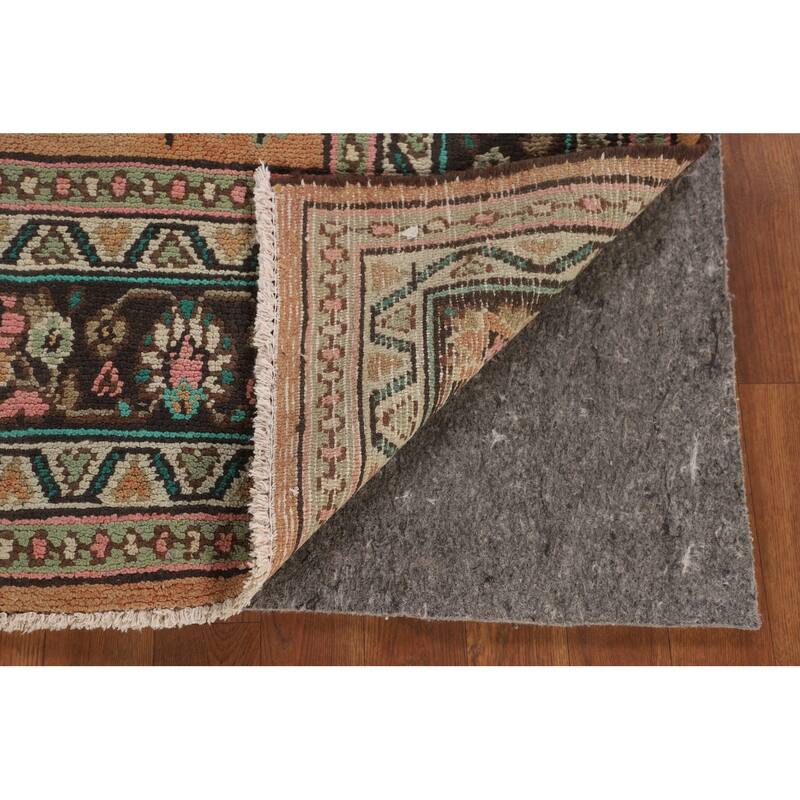 Hamedan Persian Vintage Rug Hand-Knotted Wool Carpet - 7'2"x 10'2"