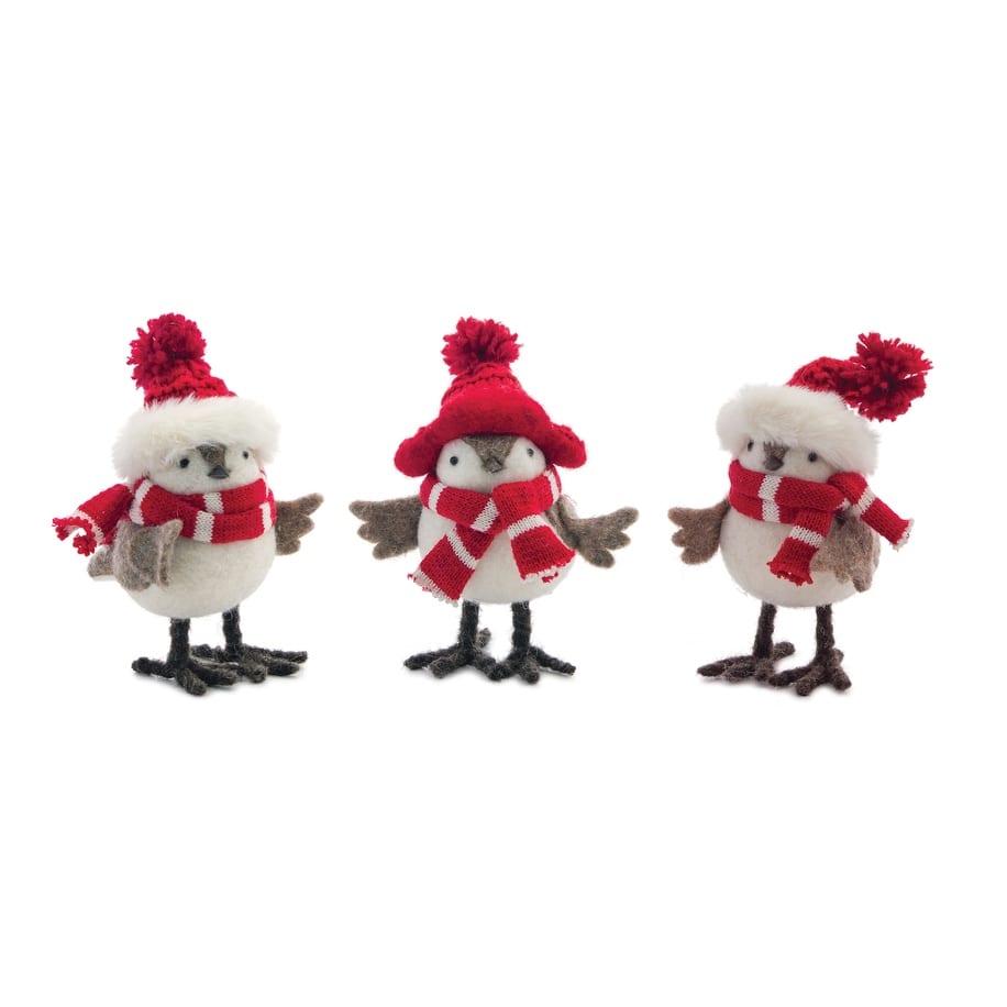 Winter Bird Figurine (Set of 12)