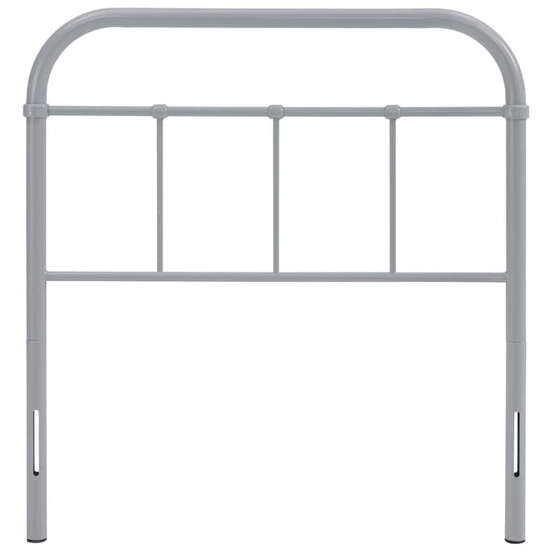 Lomita Classic Twin Size Grey Metal Headboard