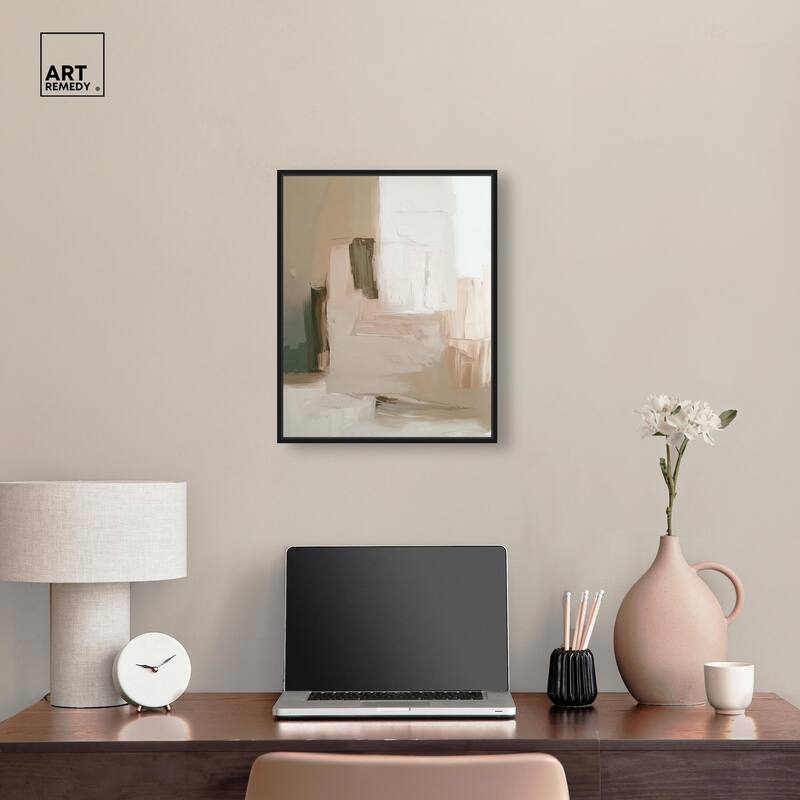 Calm in Texture Canvas by Art Remedy