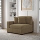 preview thumbnail 25 of 190, Modern Modular Sectional Sofa Corduroy Chaise Lounges Left Facing - Camel Armchair