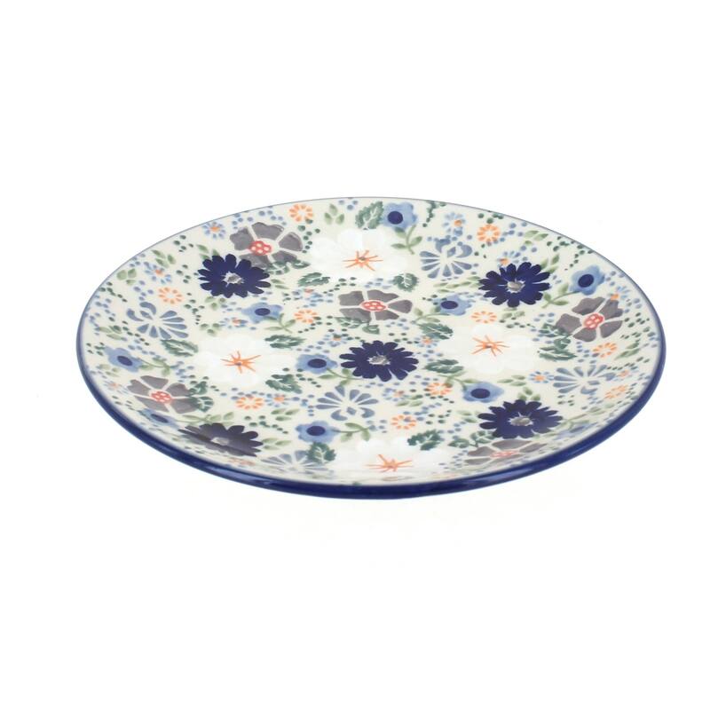 Blue Rose Polish Pottery Manufaktura Dessert Plate - Carnival