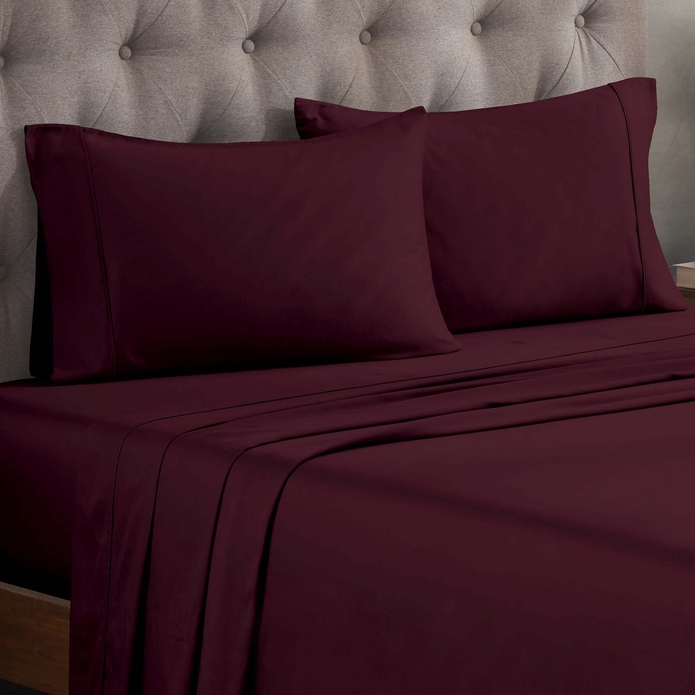 Superior Egyptian Cotton 300 Thread Count Solid Deep Pocket Sheet Set
