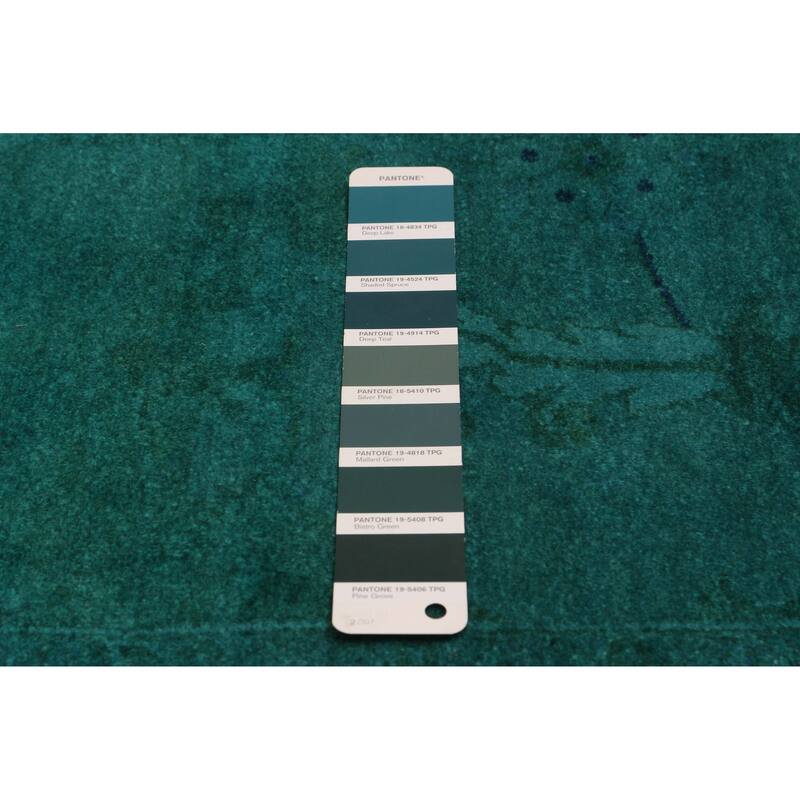 ECARPETGALLERY Hand-knotted Vibrance Teal Wool Rug - 9'0 x 11'10