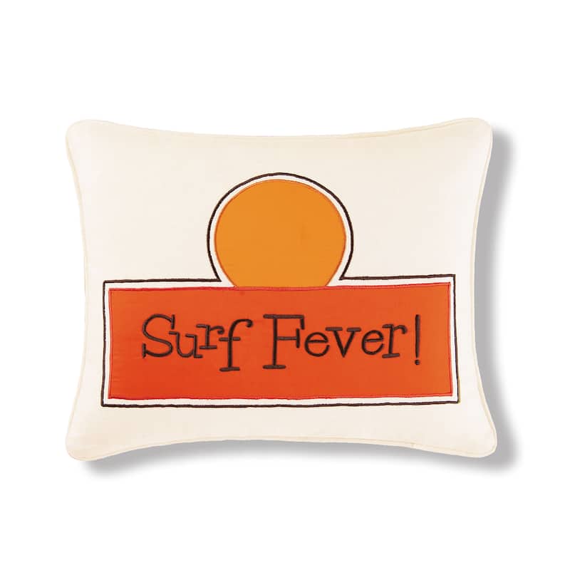 16" x 20" Surf Fever Embroidered Throw Pillow