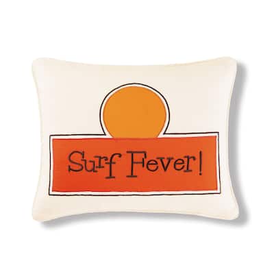 16" x 20" Surf Fever Embroidered Throw Pillow