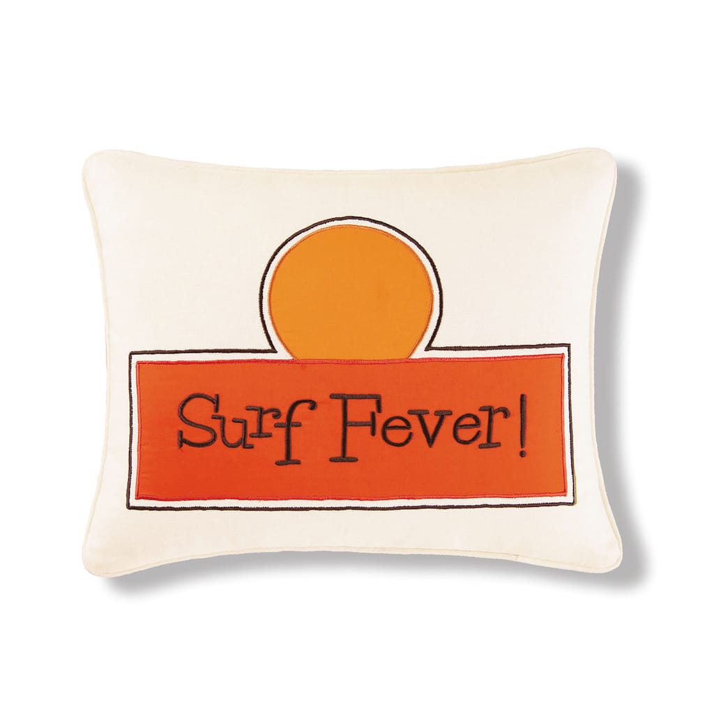 16" x 20" Surf Fever Embroidered Throw Pillow