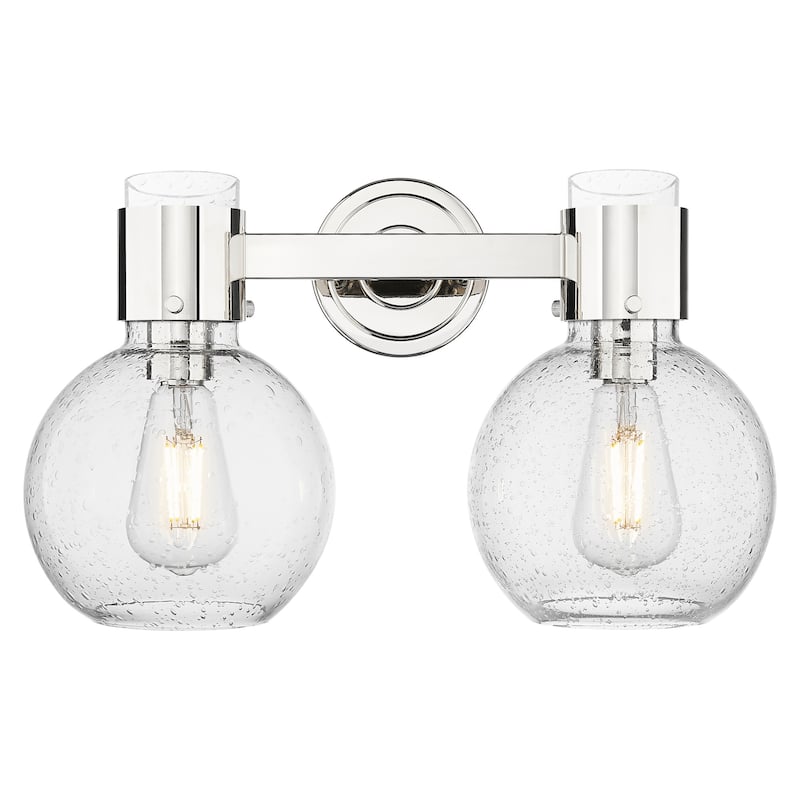Innovations Lighting 464-2W-G464B-7SDY Lawton Sphere 2 Light 16" Wide - Polished Nickel