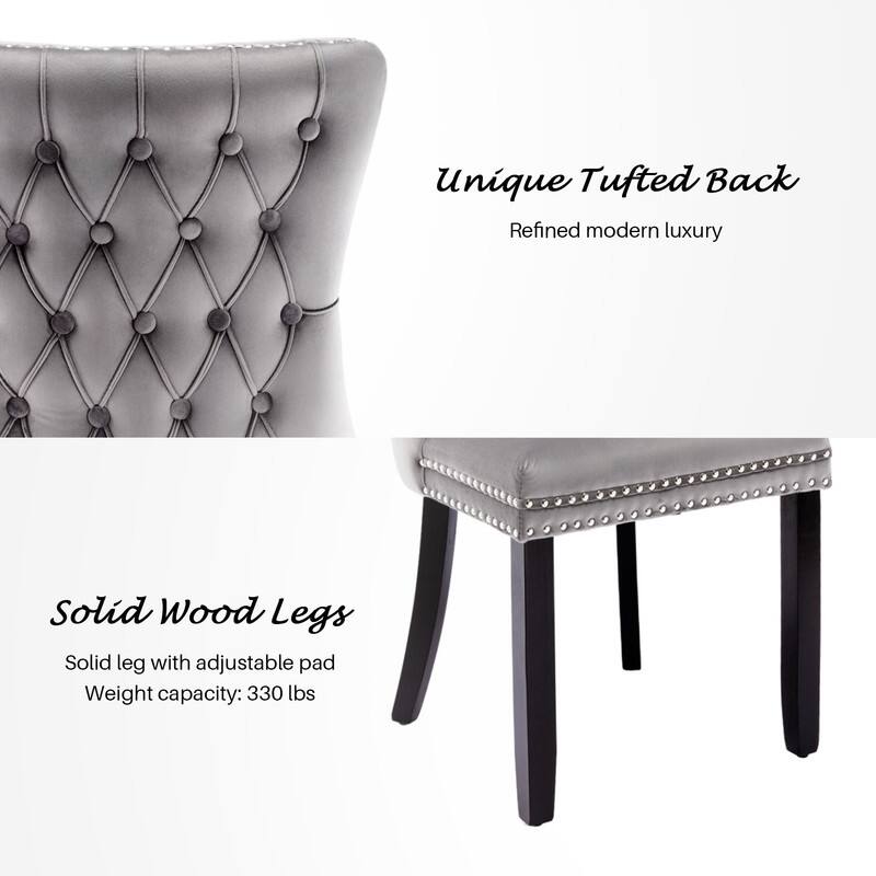 Upholstered Wing Back Dining Chair (Set of 4)