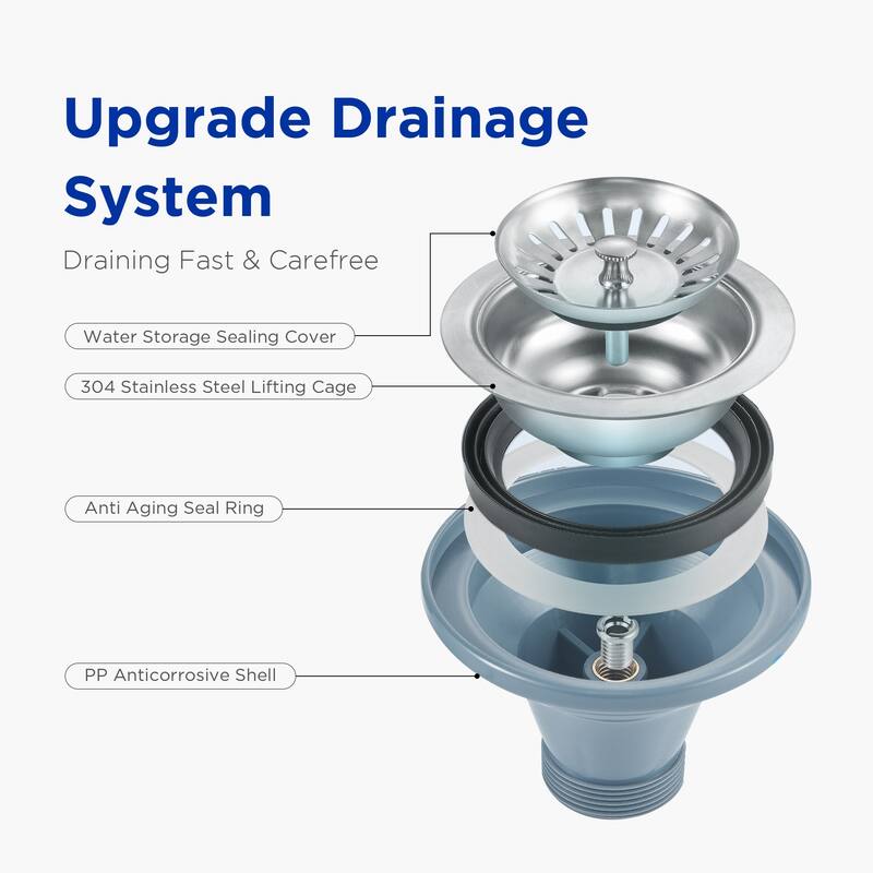 HIGOLD LS1.0 Pro 30" L Workstation Sink Undermount Single Bow Stainless Steel Kitchen Sink