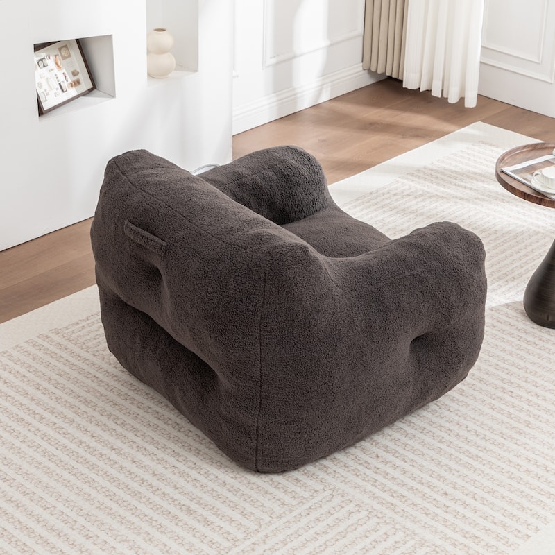 Bean Bag Chair, Bean Bag Sofa Chair with Armrests Stuffed High-Density Foam, Lazy Sofa Comfy Chairs BeanBag Chair