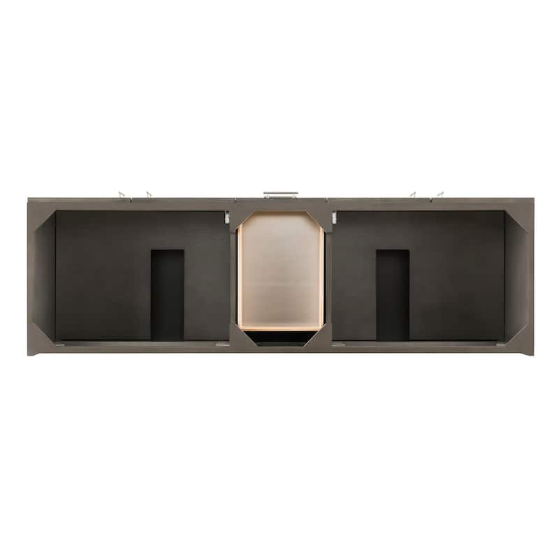 James Martin Vanities Metropolitan 72" Double Vanity, Silver Oak