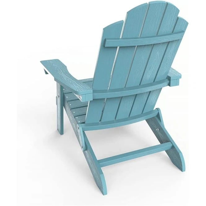 WINSOON All Weather HIPS Outdoor Folding Adirondack Chairs Outdoor Chairs Set of 4