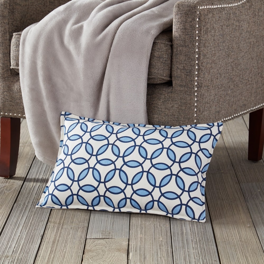 Rings Cotton Canvas 14-inch x 22-inch Pillow