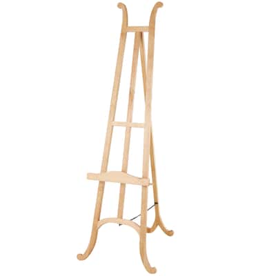 Wood Handmade Tall Easel with Chain Support - Light Brown - Roche River Decor