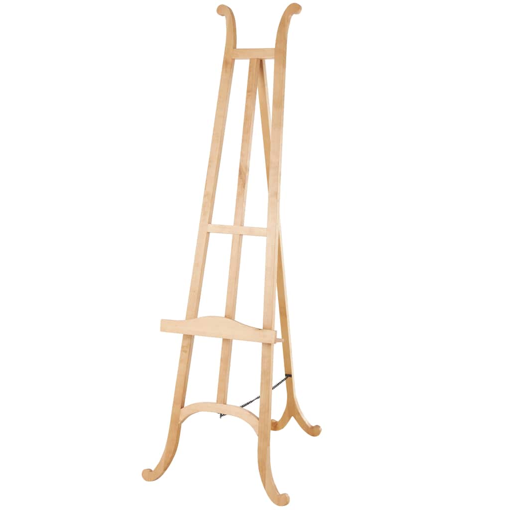 Wood Handmade Tall Easel with Chain Support - Light Brown - Roche River Decor