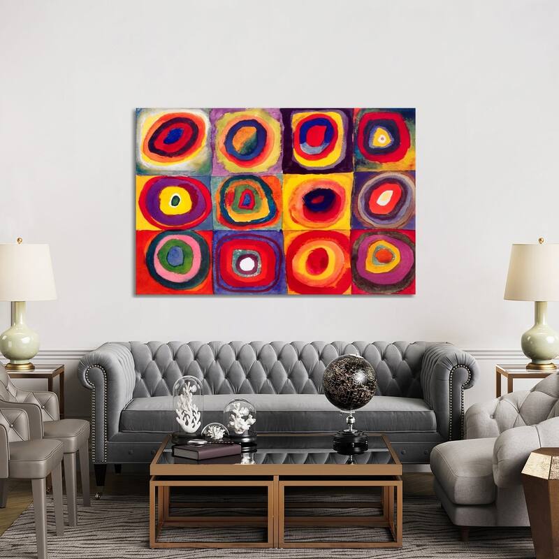 iCanvas "Squares with Concentric Circles" by Wassily Kandinsky Canvas Print