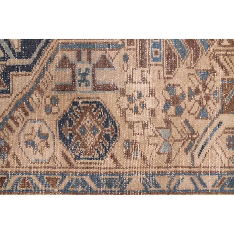 ECARPETGALLERY Hand-knotted Antalya Vintage Beige Wool Rug - 3'3 x 10'0