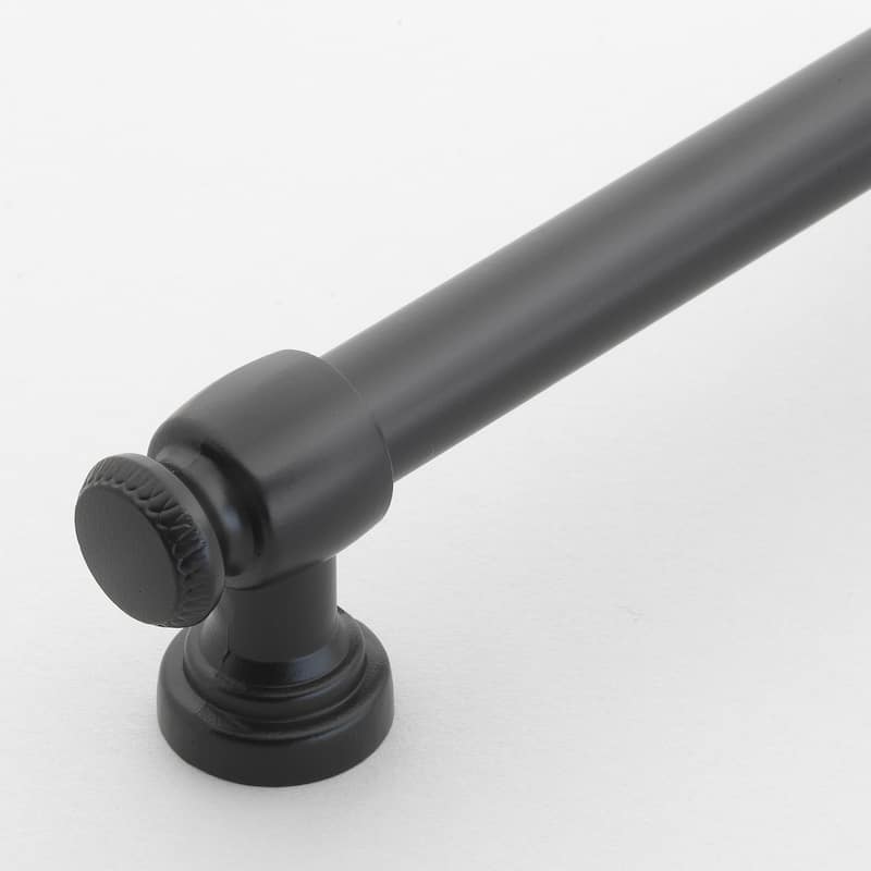 GlideRite 10-Pk 3-3/4 in. Center Matte Black Classic Euro Cabinet Pull - Matte Black