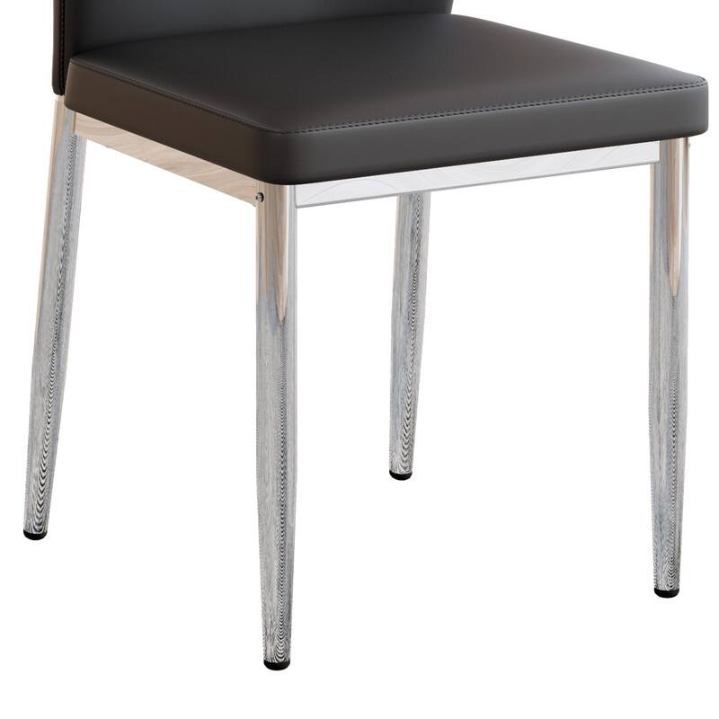 Ergonomic Dining Chair with PU Backrest - Comfort & Style for Modern Dining