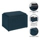 preview thumbnail 36 of 48, Convenience Concepts Designs4Comfort Accent Storage Ottoman with Reversible Tray
