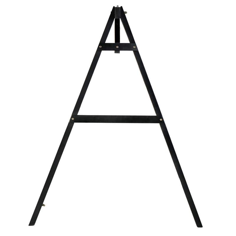 2-Person Carbonized Solid Wood Porch Swing Stand (without hanging swing)