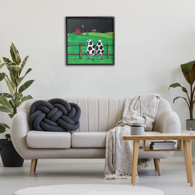 Stupell Girls Night Out Cows Framed Giclee Art Design By Roger Straub