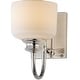 preview thumbnail 1 of 8, Maxim 21491WT Bisque 10" Tall 1 Light Wall Sconce Polished Nickel