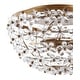 preview thumbnail 7 of 8, Coco 15.5" Metal/Acrylic LED Flush Mount, Antique Gold by JONATHAN Y