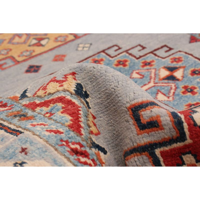 ECARPETGALLERY Hand-knotted Uzbek Ghazni Grey Wool Rug - 2'8 x 9'8