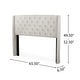 preview thumbnail 23 of 21, Perryman Queen Wingback Headboard by Christopher Knight Home