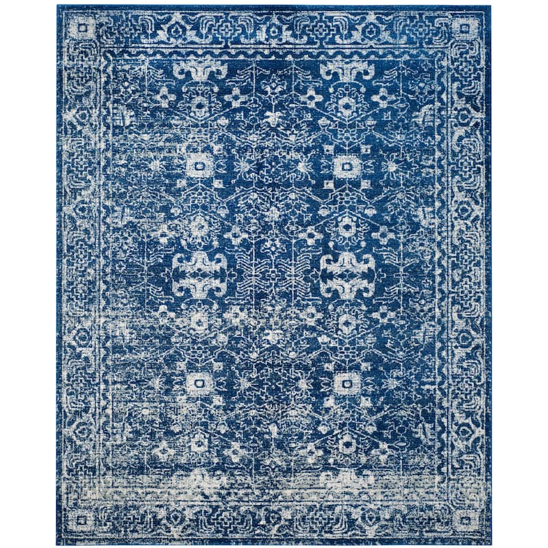 SAFAVIEH, Evoke Karola Vintage Boho Rug - 12' x 18' - Navy/Ivory