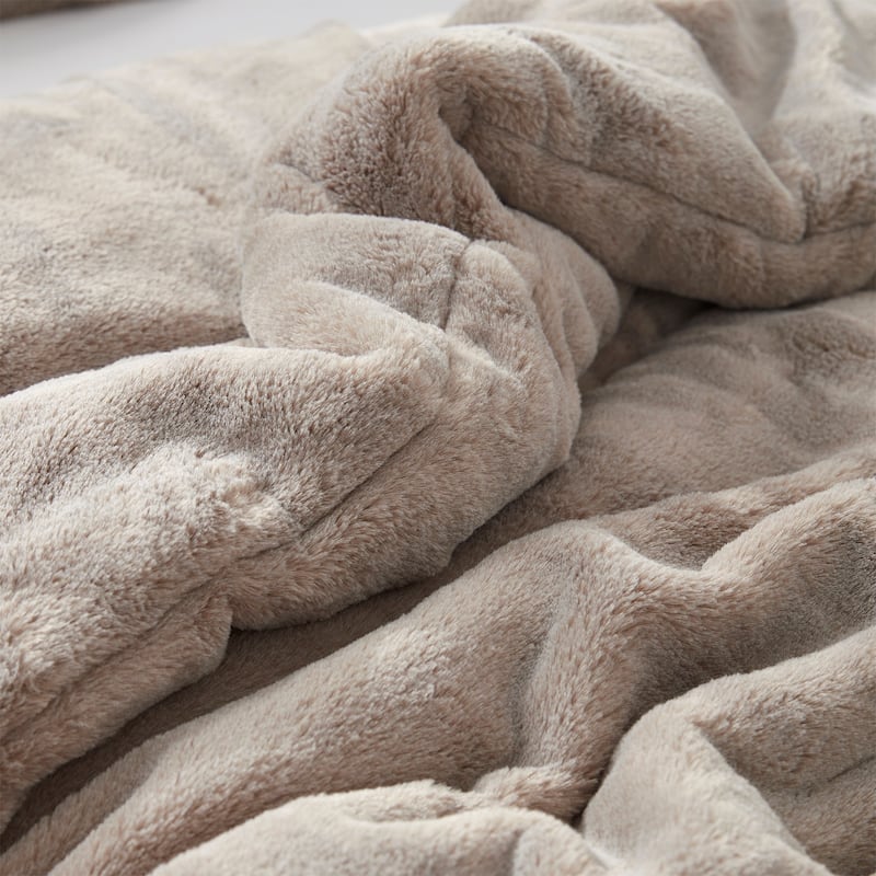Buttercream Chunky Bunny - Coma Inducer® Oversized Comforter Set - Frosted Caramel Beige