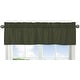 preview thumbnail 1 of 4, Dark Green Window Curtain Valance for Woodland Camo Collecton - Solid Color Hunter Forest Olive for Rustic Deer