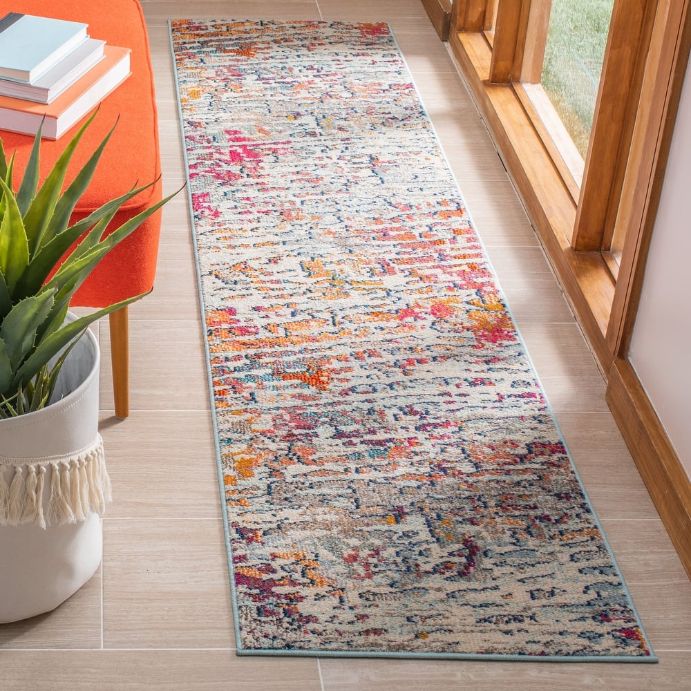 SAFAVIEH Madison Erlinda Vintage Boho Abstract Rug