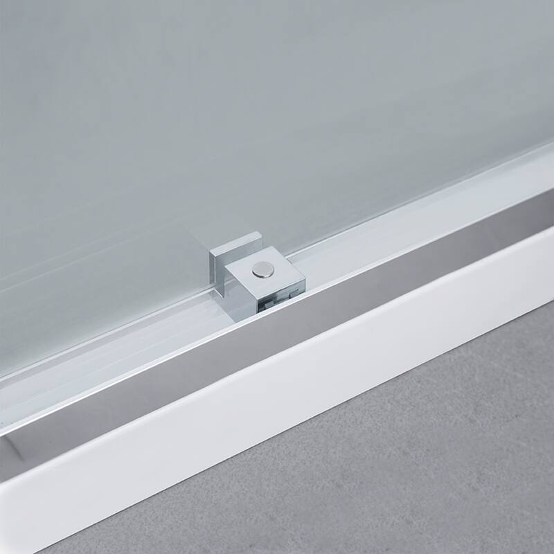 Spezia 64"W x 76"H Sliding Frameless Shower Door in Polished Chrome